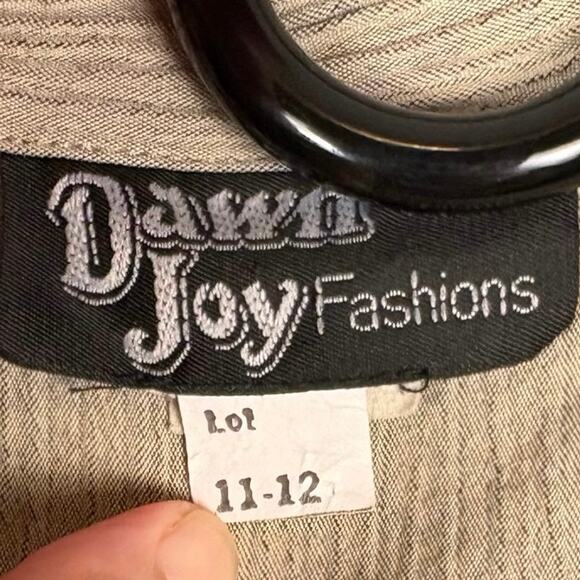 Dawn Joy Fashions Approx Size 6 2-Piece Striped Circus Clown Top Shorts Set - Picture 7 of 9